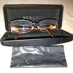 Vintage Versace Glasses with Case and Cloth